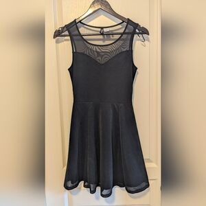 H&m black mesh dress vintage xs